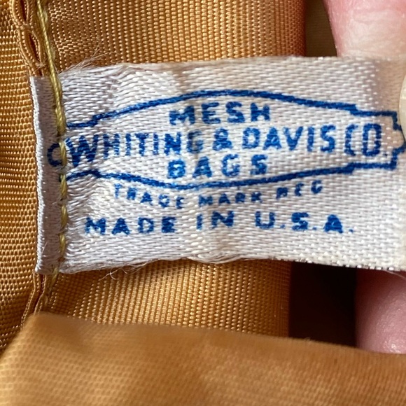 Vintage Whiting & Davis Gold Mesh Evening Bag Clutch Made in USA - Picture 8 of 16